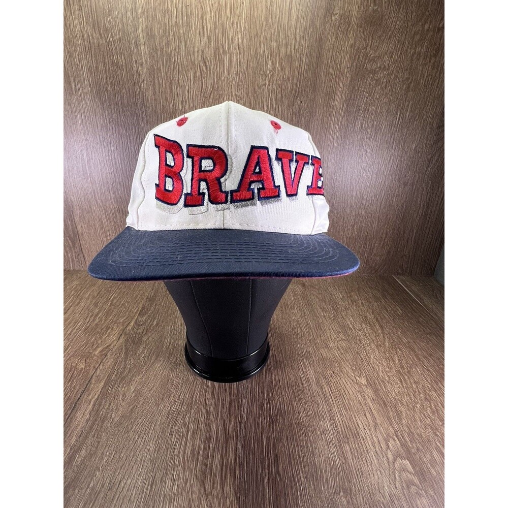 Vintage The Game Atlanta Braves Big Logo Snapback MLB Baseball Hat Worn Once